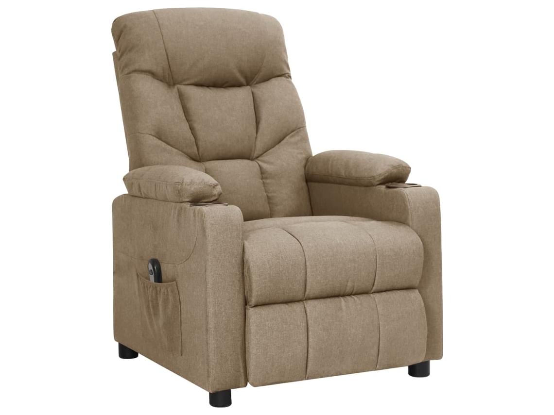 Electric Recliner Chair, Electric Recliner Chairs Vidaxl Cinzento-acastanhado Tecido