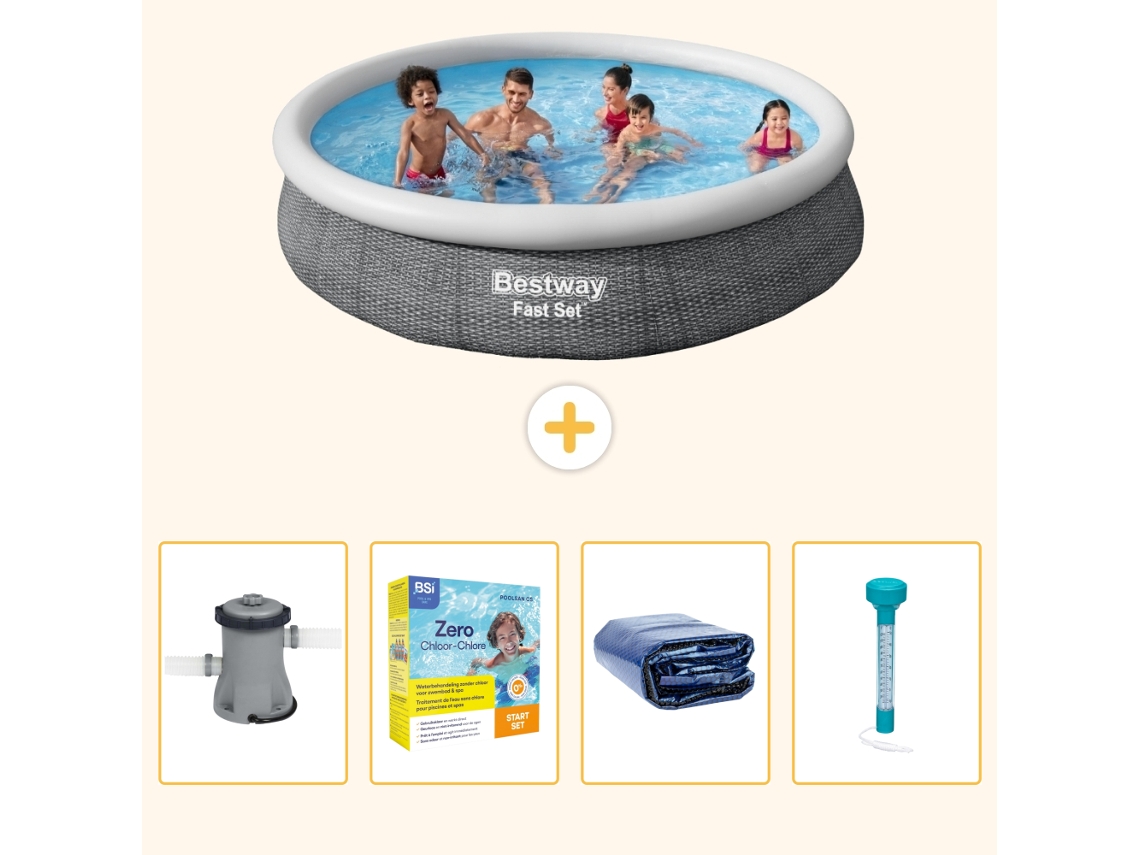 Bestway Piscina Bestway Fast Set Redonda - 366x76 Cm - 5-peças S184