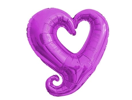 Coração Inflação Folha Design Balão Decoração de Casamento 14 6 Polegadas Roxo SOURCING MAP