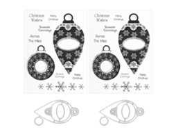 Laxiscreed Estampagens Em Silicone Para Natal, Decoração De Álbuns, Diários E Cartões De Felicitações