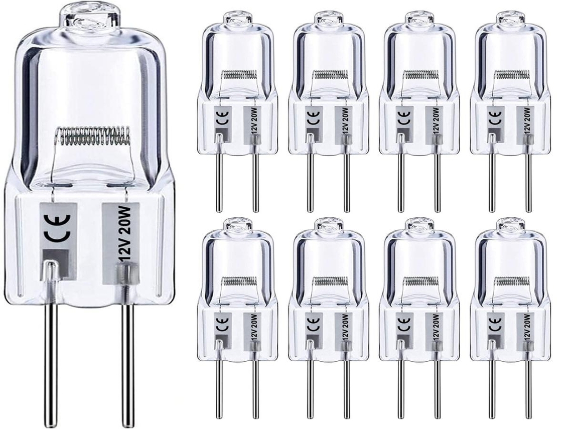 Lurelia Pack De 10 Lâmpadas Halógenas G4 10w 2800k 15lm, Branca Quente, Regulável, Sem Cintilação, Uso Interior