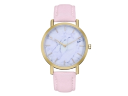 Reloj De Pulsera De Cuero Moda Zhoulianfa Unisex De Cuarzo (rosa)