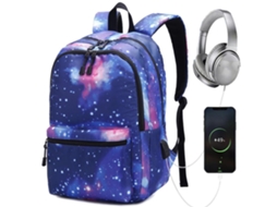 Mochila (carregamento Usb, À Prova D'água) Yuexinghui Estilo Novo 2022 Mochila Unissex Céu Estrelado Para Viagens Ao Ar Livre E Uso Escolar Casual