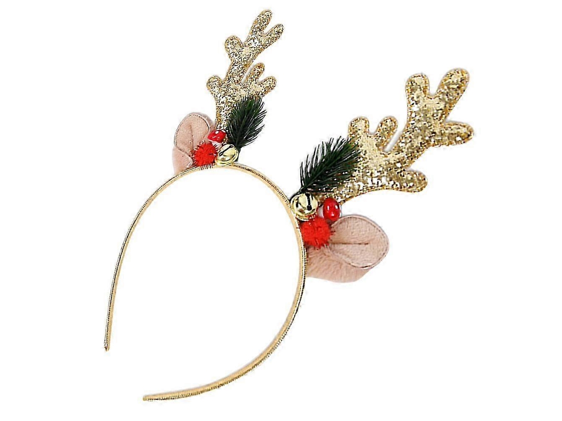 Faixa De Cabelo Com Chifres De Alce, Plástico, Elegante, Natal