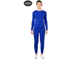 Fato de Mulher CAR&GUS Conjunto de Collant de Elastano Azul de 2 Peças (Tam.: XL)