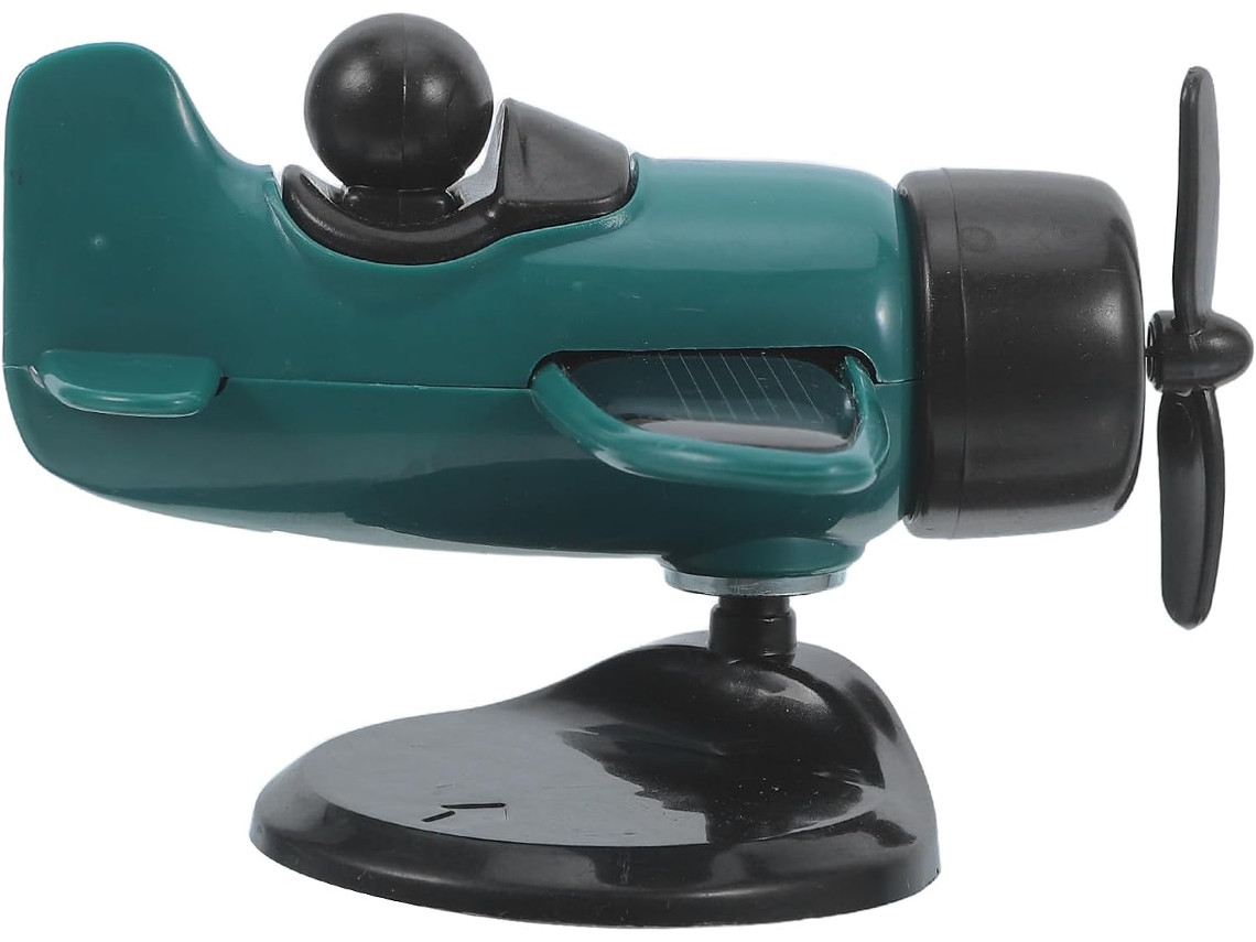 Difusor De Fragrâncias Giratório Movido A Energia Solar Em Formato De Avião Para Carro/avião Para Carro, Feito Em Plástico Abs.