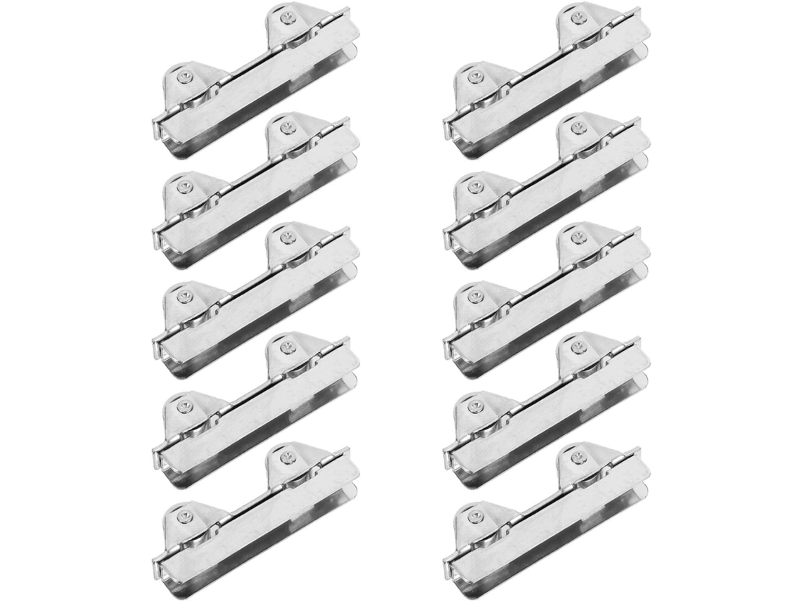 Pacote Com 10 Rodízios De Aço Inoxidável Para Portas Vidro Vitrines, R