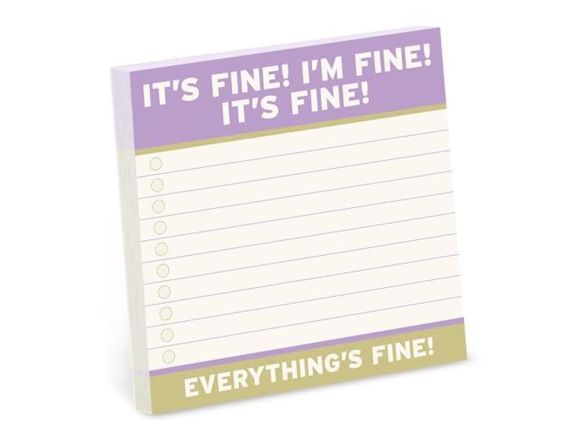 Livro Knock Knock Its Fine Large Sticky Notes de Knock Knock (Inglês)