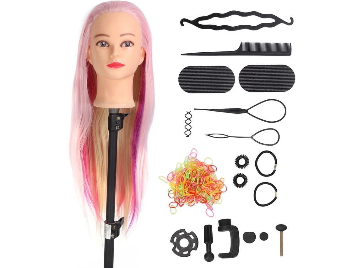 2026 cabeza de Maniquí Femenina de 4 Cores para Treinamento de Penteado com Acessórios Incluídos