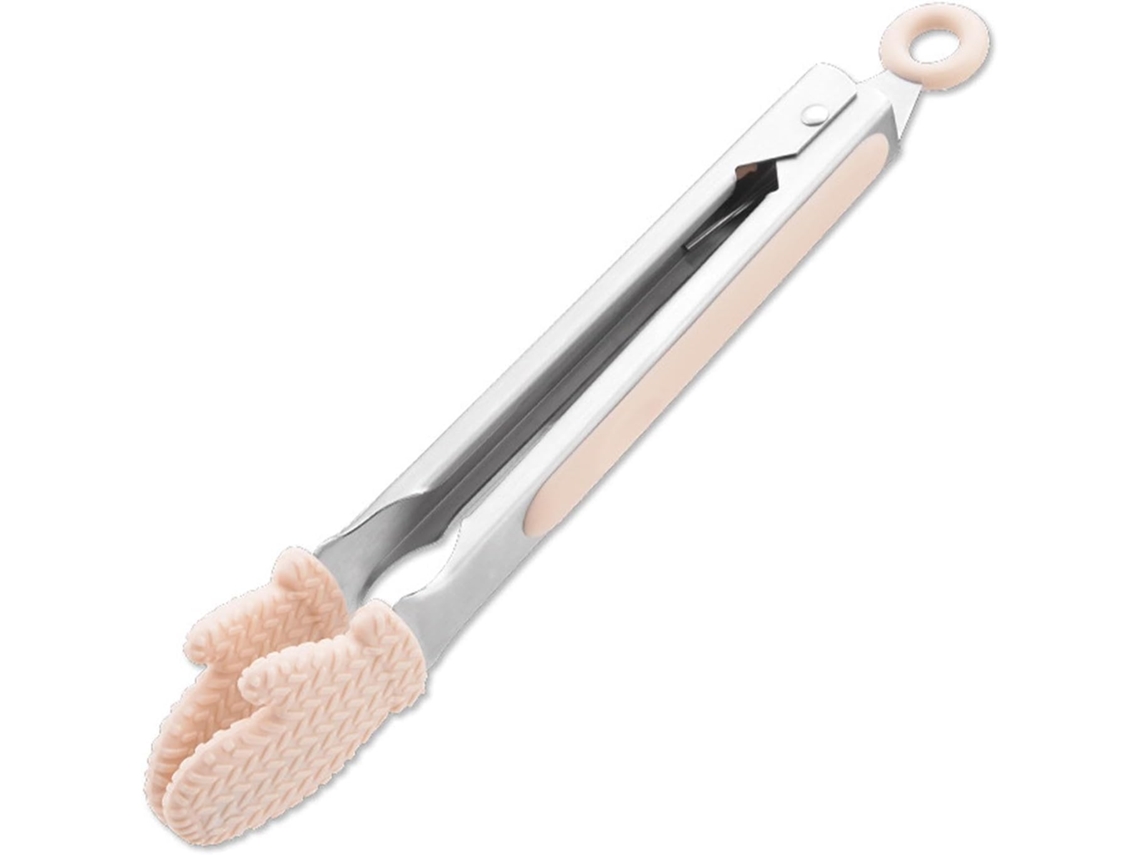 Pinças De Silicone Haofy, Com Cabos Ergonômicos Em Formato De Palma, Pinças De Cozinha Aço Inoxidável 23cm Para Cozinhar