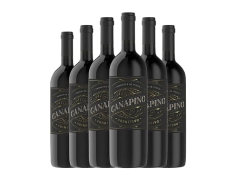 Vinho FAMIGLIA CASTELLANI Canapino Primitivo Puglia (0.75 L - 6 Unidades)