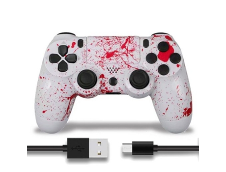 Comando PS4 KINSI Kinsi Dualshock (Wireless - Branco)