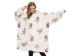 2026 chaqueta de Manta Perezosa Oversized Hecha de Franela Y Poliéster Suave para Mujeres