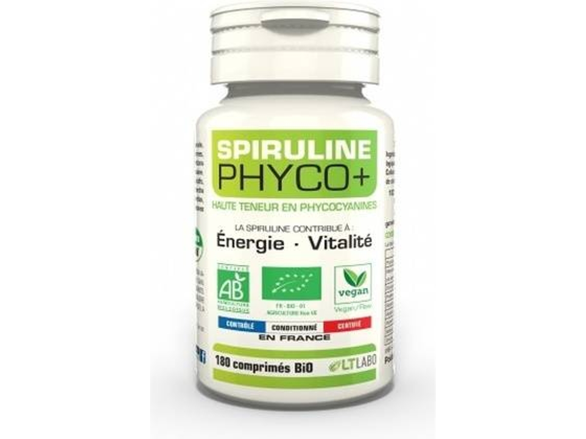 Suplemento Alimentar LT LABO Spirulina Orgânica Phyco + (180 comprimidos)