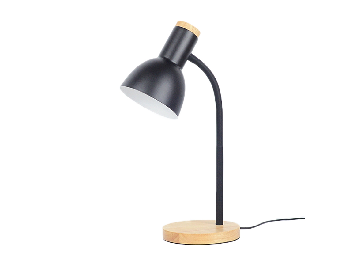 2026 lâmpada de Mesa Led com Proteção para os Olhos, Base de Madeira Sólida, Flexível e Estável para Quarto