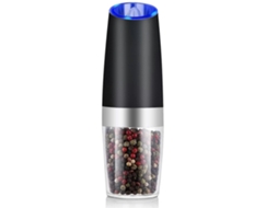 Conjunto Modo de Sal e Pimenta Aço Inoxidável Shaker Vidro Moinho Ajustável Grosso GOKOCO