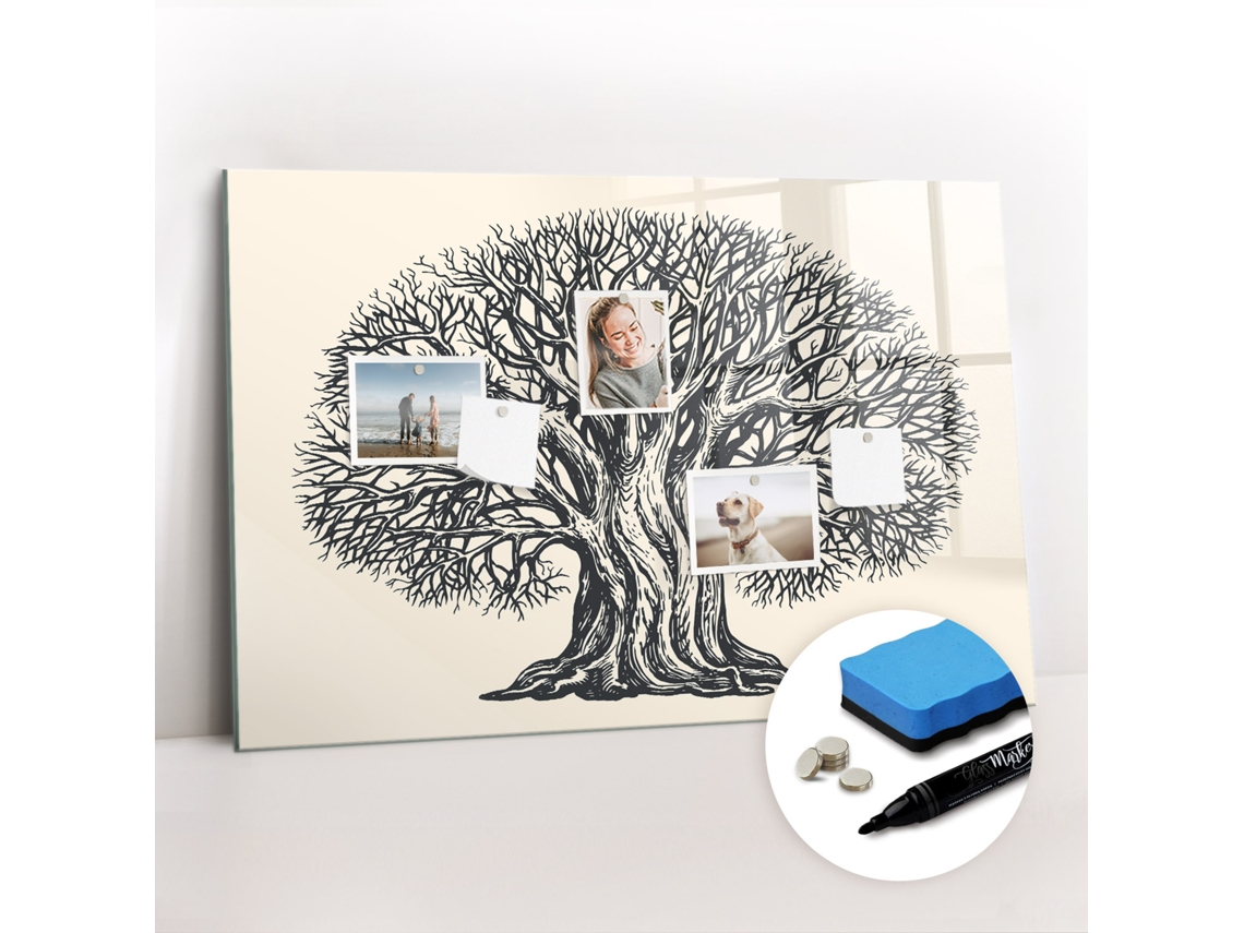 Quadro Magnético De Parede Árvore Grande Da Natureza Para A Cozinha Espelharte (90x60 Cm)