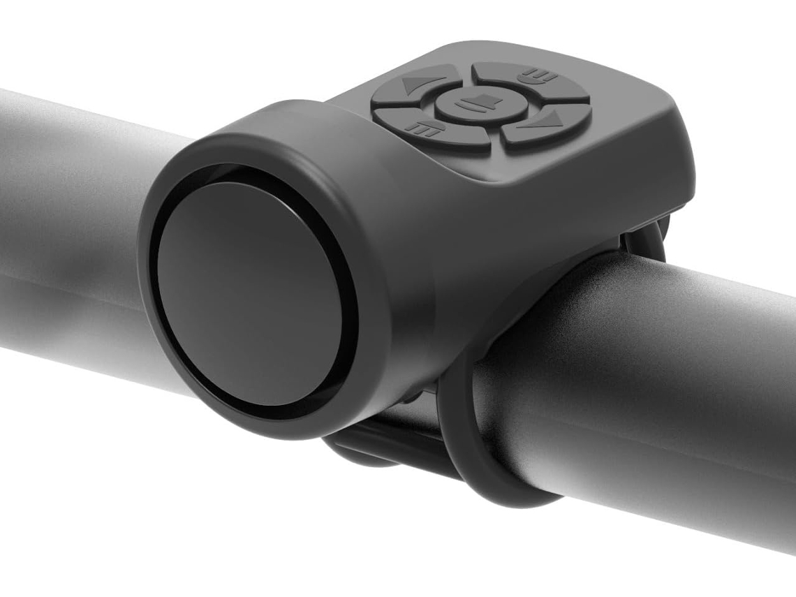 Campainha Elétrica Recarregável Para Bicicleta, Buzina De Ciclismo Para Adultos Com Som Alto E Tamanho Ajustável (preta)