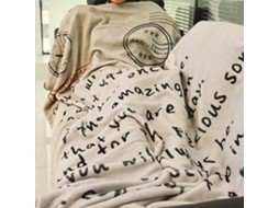 Primerox cobertor Macio French Letters para Filho e Filha Flannel Quente Inverno Presente
