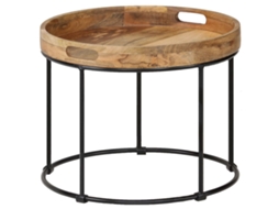 Mesa de centro VIDAXL Marrom Madeira (50x40 cm)