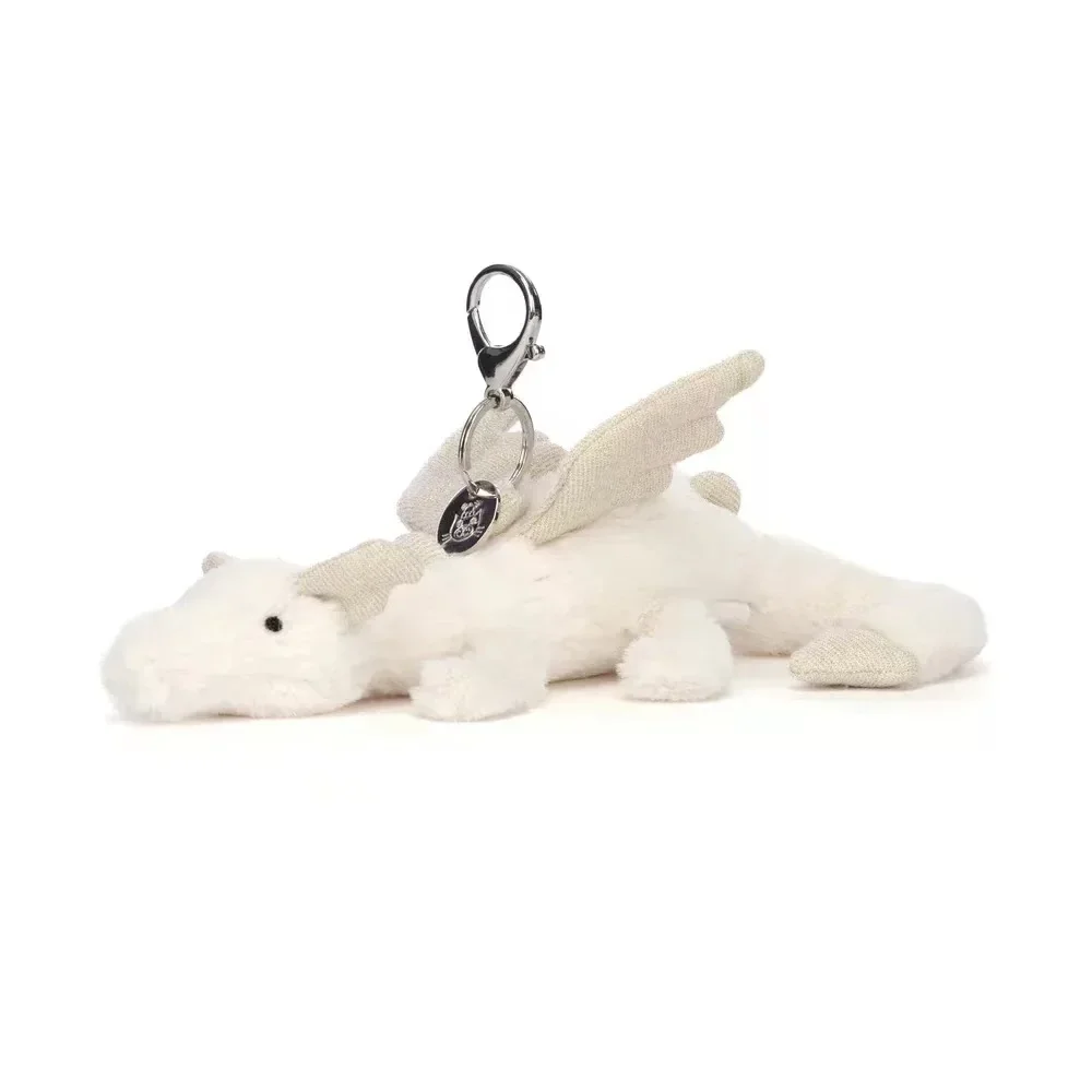 Chaveiro Com Cena De Neve - Série Dragão De Pelúcia - Brinquedo De Pelúcia Fofo Para Crianças