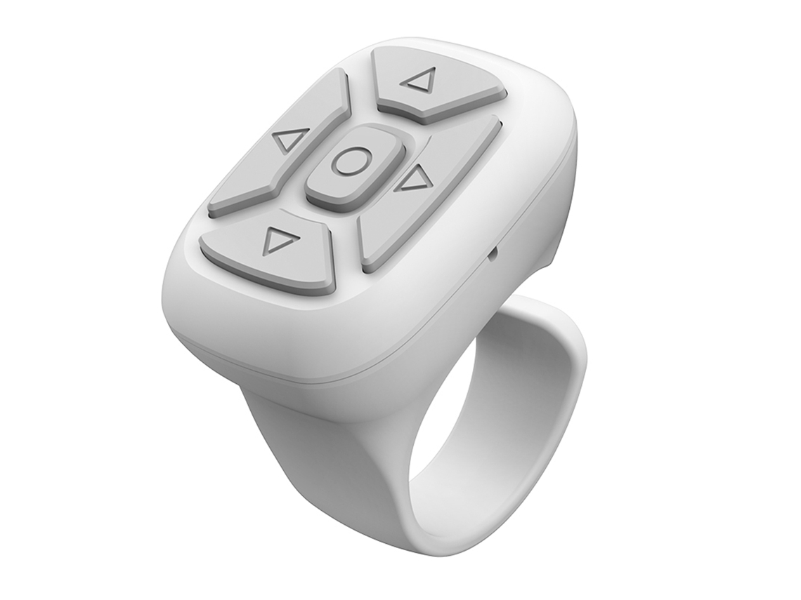 Controle remoto Ring Scroll para TikTok e YouTube, controle remoto sem fio Bluetooth para virar páginas para iPhone e Android, controle sem fio Slowmoose