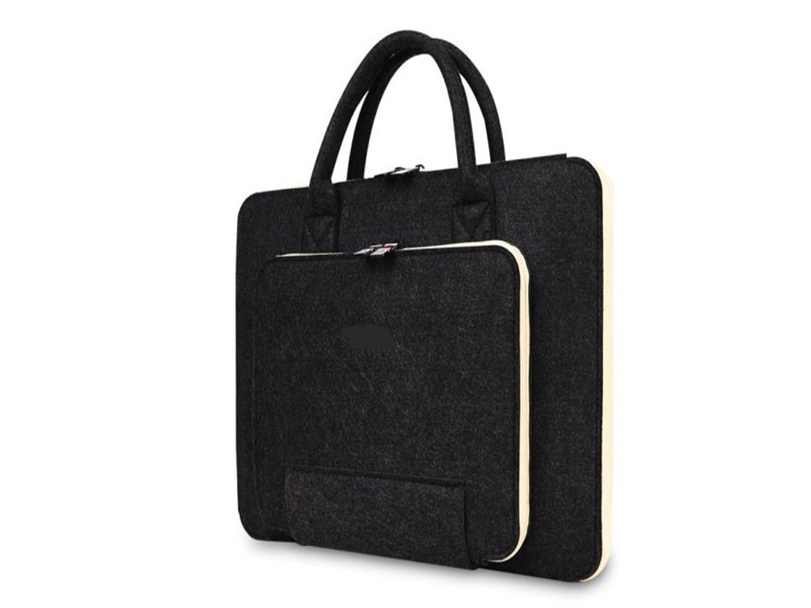 Capa Para Laptop De 17 Polegadas Na Cor Cáqui, Bolsa De Feltro Para Laptop Com Alça Aquaforge