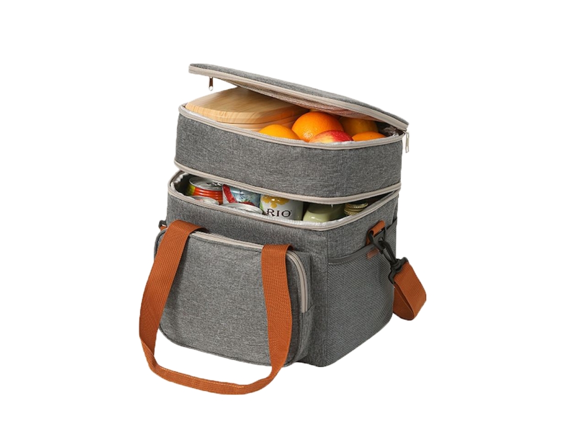 Bolsa Térmica Para Almoço Com Design À Prova De Vazamentos, Grande Com Alça De Ombro Ajustável, Impermeável De Material Durável