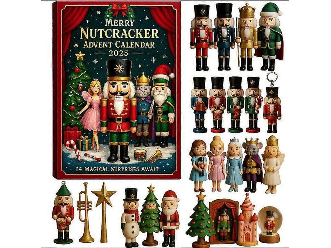 Calendário de Advento de Natal 2025 Quebra nozes em Acrílico Nova Line