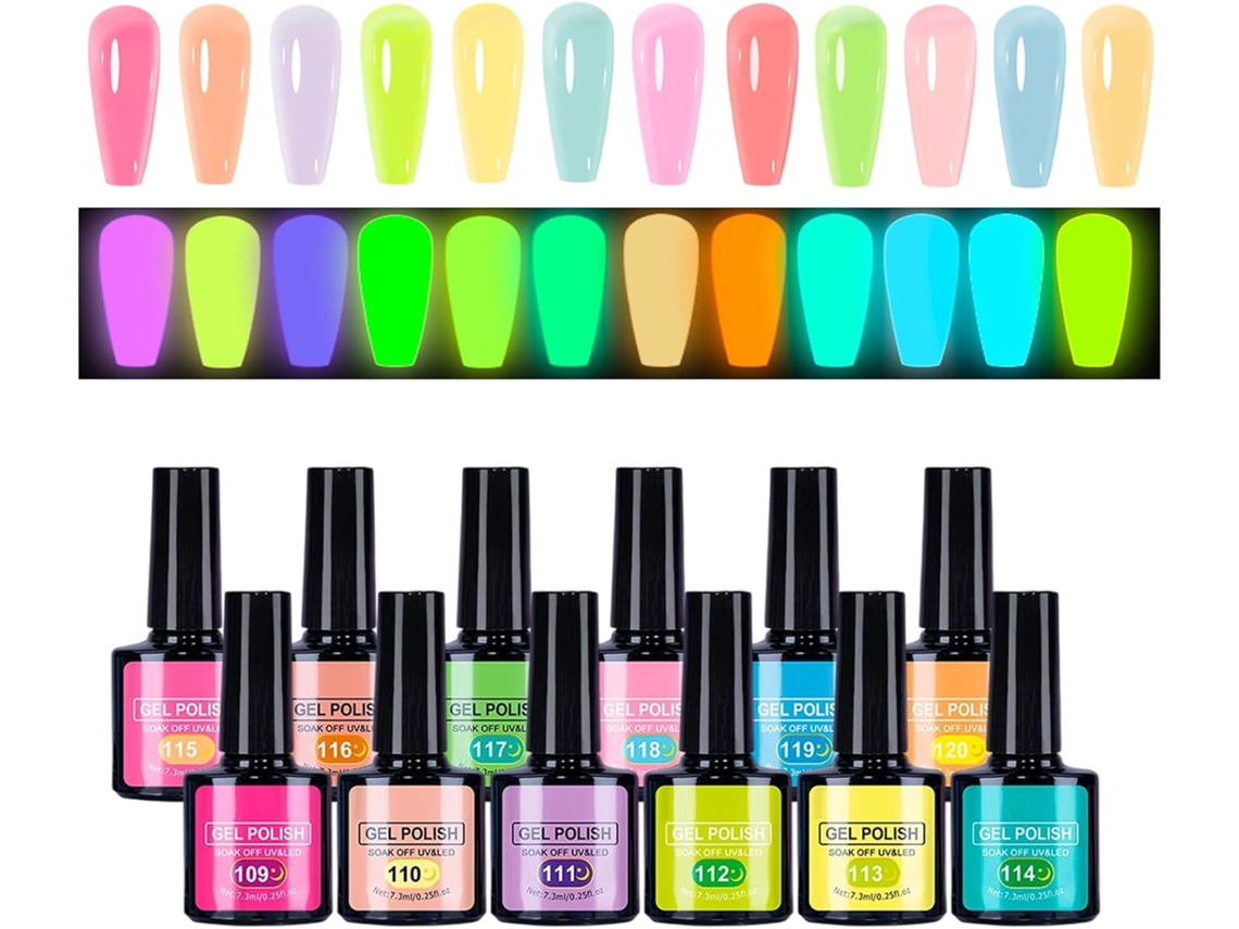 Esmalte em gel fluorescente