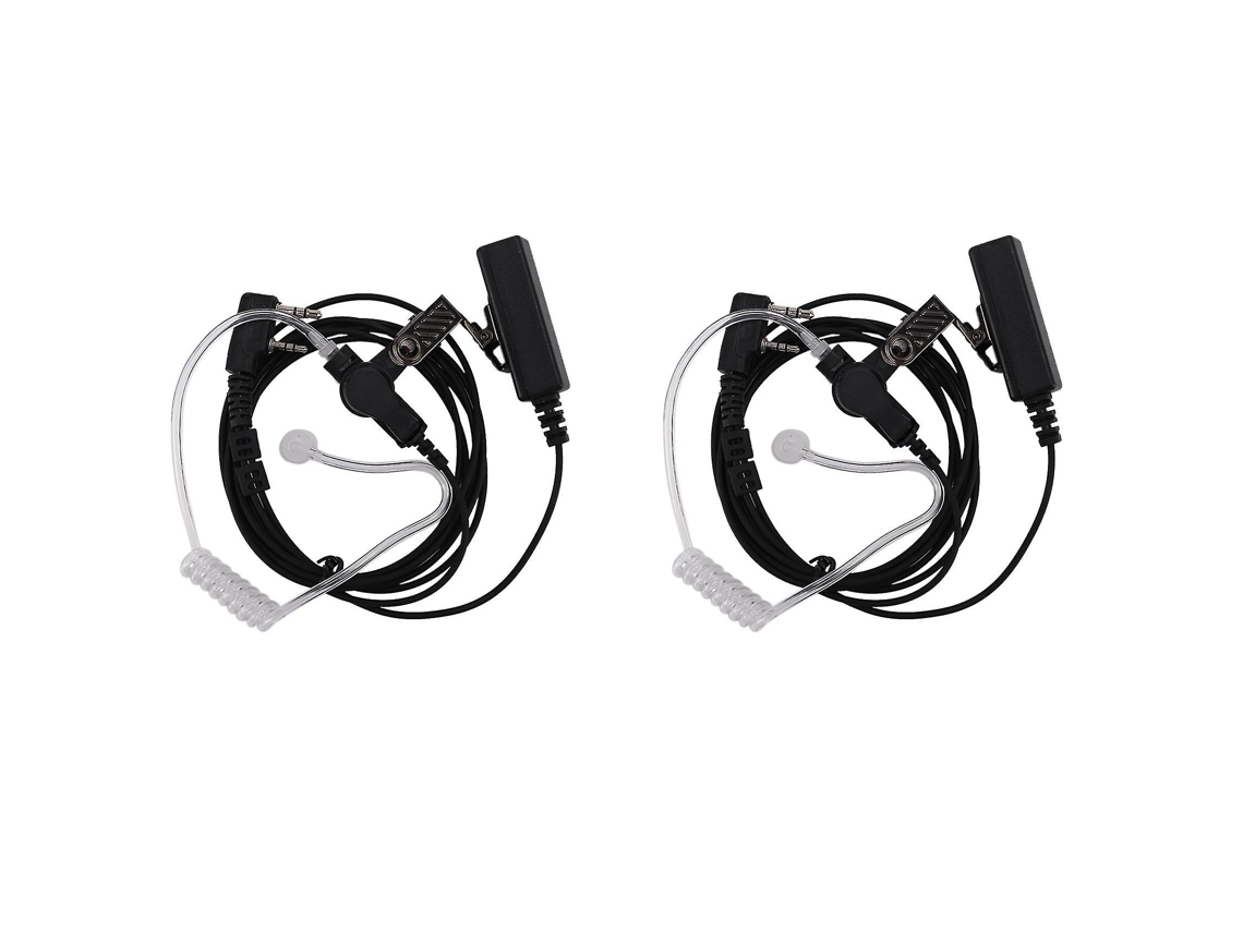 2x Fone De Ouvido Segurança Com Tube Ar Secreto 2 Pinos Do Fbi Microfone Para Walkie-talkie E Rádio db-aquaforge