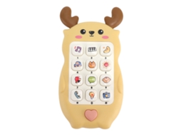 Mali brinquedo Celular Bebê Interativo com Música Luzes Educativo Precoce Amarelo