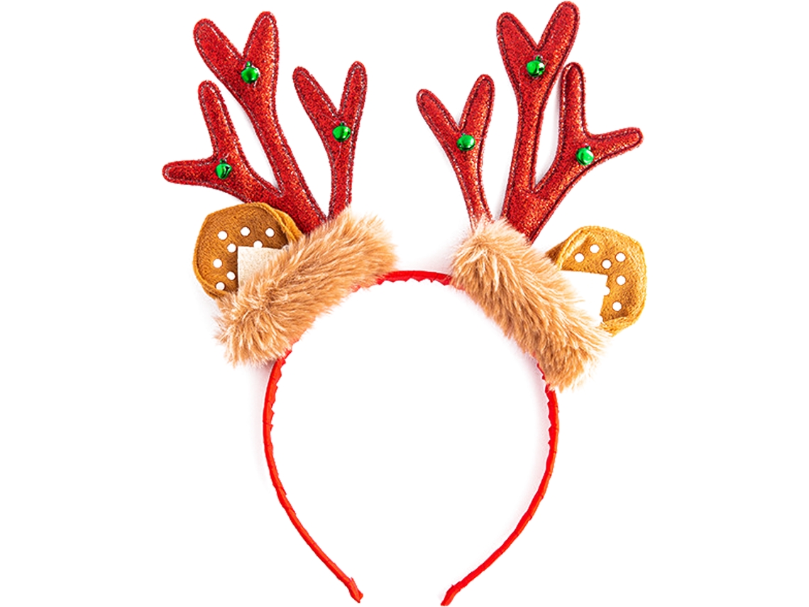 Chifres de Natal com Faixa de Chifre Vermelho AURUM