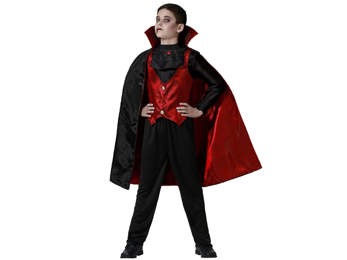 Disfarce De Vampiro Elegante Com Capa Para Menino Infantil 5 A 6 Años Atosa