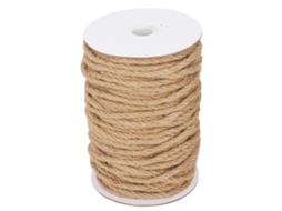 Linha De Juta 50m 5mm 4 Fios Para Artesanato Decoração Casa Diy