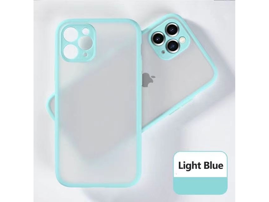 Capa Para Iphone 17 Azul Celeste Com Acabamento Fosco