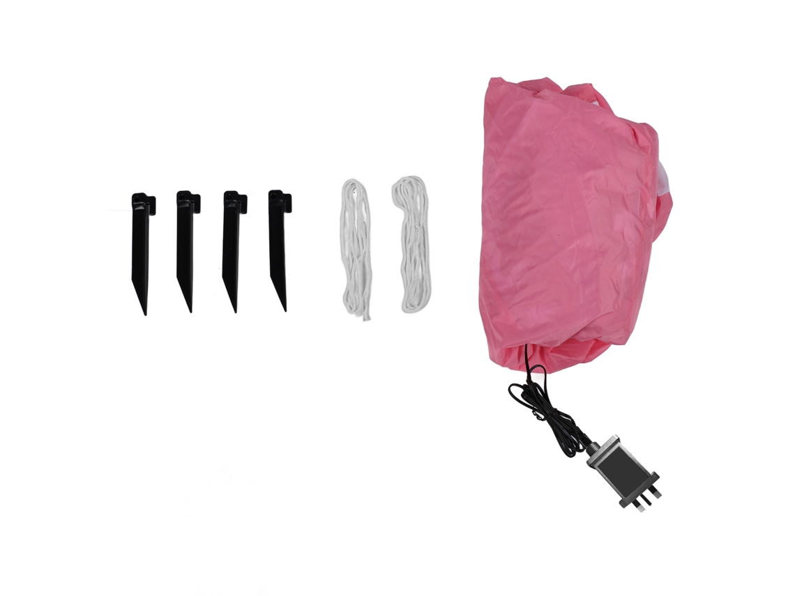 Decoração Inflável Páscoa Coelho Rosa 1,5m Poliéster | S/MARCA