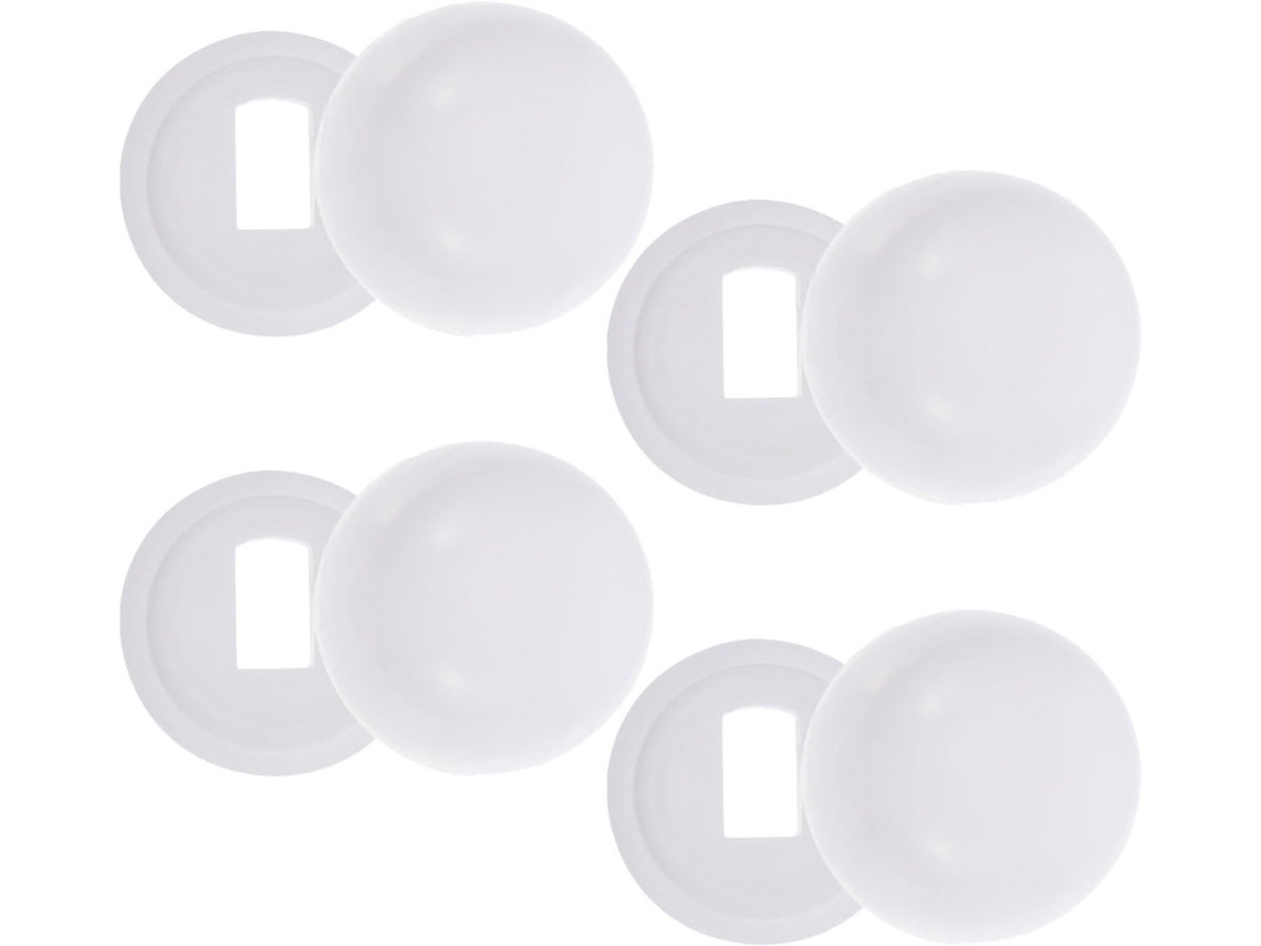 Abaodam Conjunto De 4-tampas Plástico Fusos Vaso Sanitário, Fixadores Instalação Oculta, Brancas