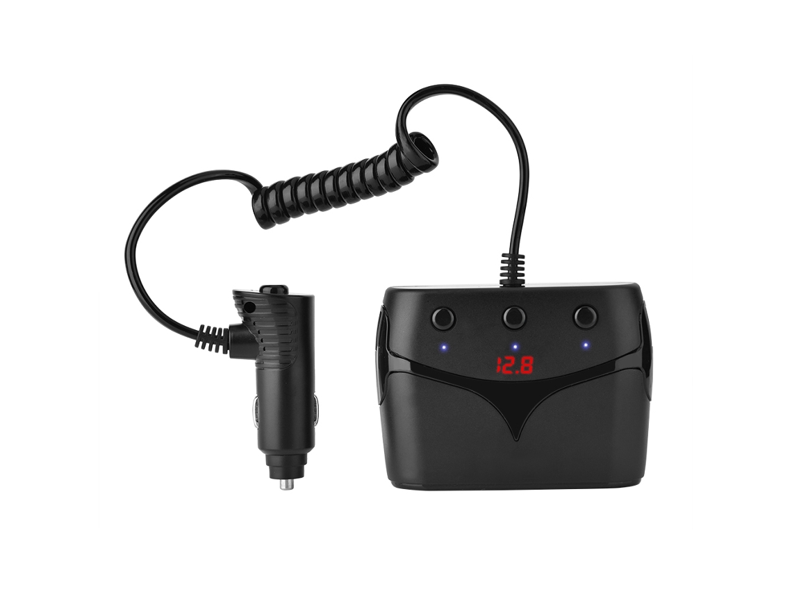 Carregador de Cigarro Carro LAXISCREED 1 3 Usb/type c