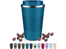 Caneca Térmica De Aço Inoxidável , Capacidade De 510ml, Ideal Para Café E Chá Azul Hexinyigjly