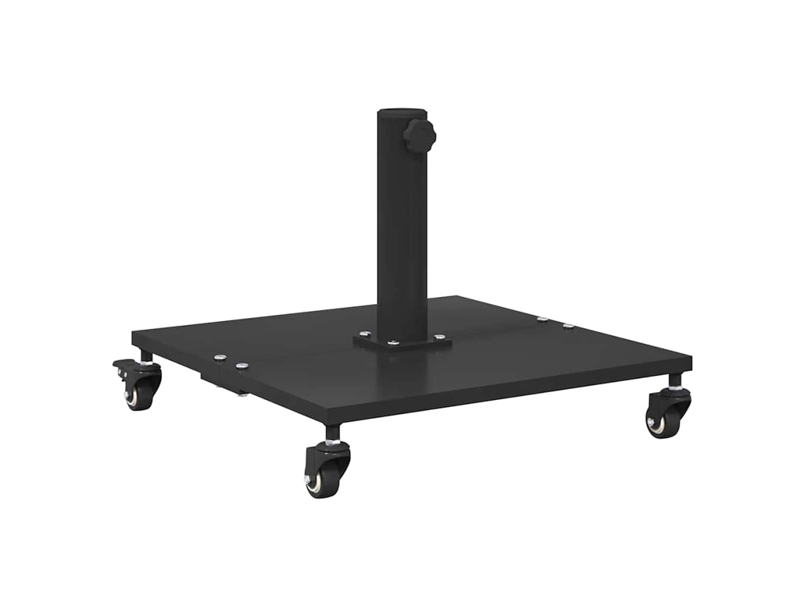 Conjunto 1 Acessório Para Parasol Vidaxl Preto Aço (45 X 45 X 31,5 Cm)