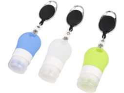 De 3 Frascos Dispensadores De Silicone Para Viagem, Ideais Para Shampoo E Loções.