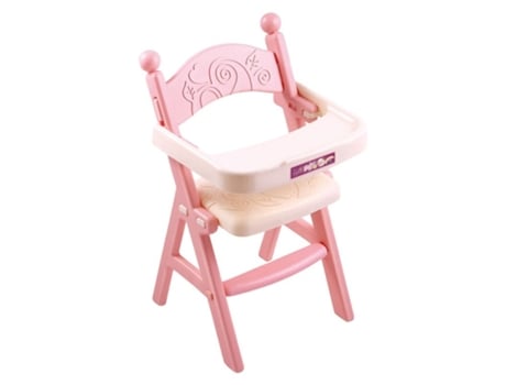 Cadeira alta de brinquedo rosa com varinha mágica 25239