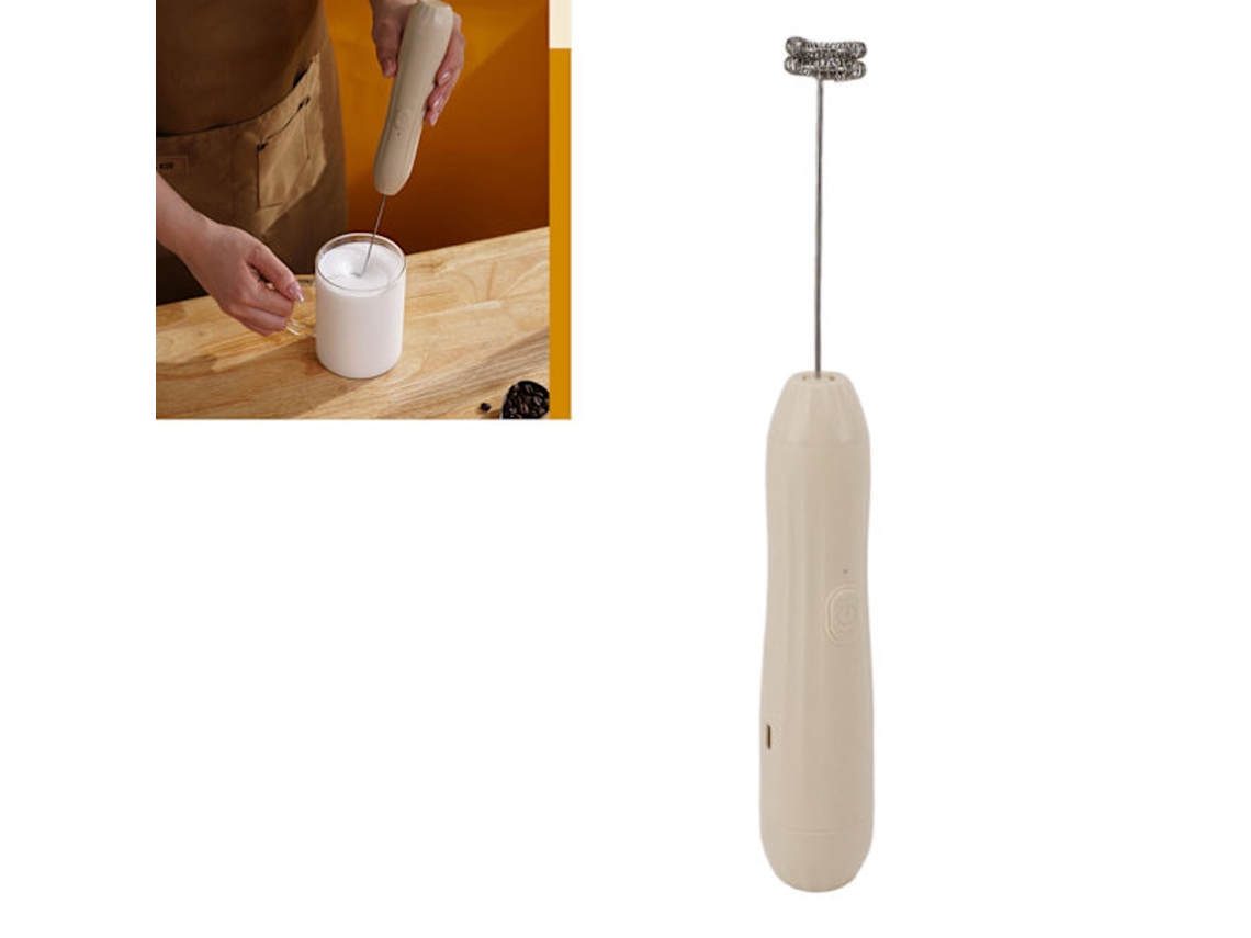 Espumador de leite em aço inoxidável, para café, latte, cappuccino e chocolate quente.