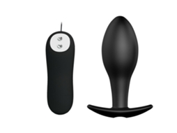 Estimulador PRETTY LOVE Plug Anal 12 Velocidades Com Comando