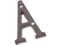 Letras De Endereço Em Metal Preto, Estilo Vintage Europeu.