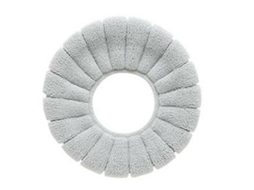 Assento de Inodoro de 5 Camadas, Lavável, Caliente, Gris, Acrílico, Estirable S/MARCA