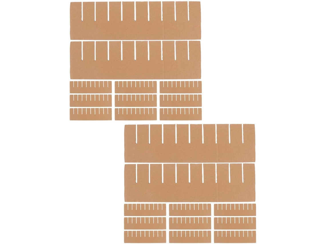 Divisórias Stobaza, Conjunto De 36 Peças, Estrutura Ideal Caixas De Papelão Resistentes, Dimensões 100x32x32mm