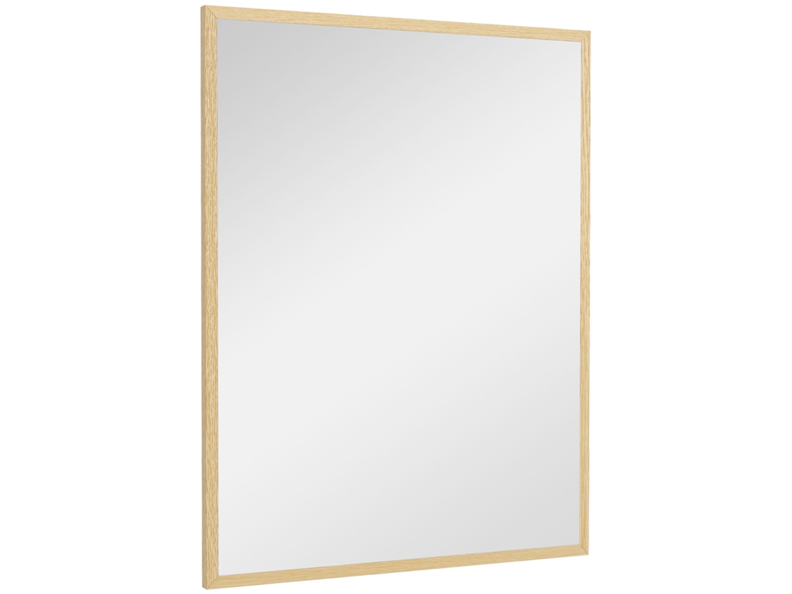 Espelho De Casa De Banho 70x90 Cm De Parede Decorativo Para Sala Entrada Corredor Horizontal Ou Vertical Madeira