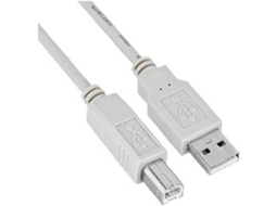 Cabo de Dados NILOX (USB A - USB B - 4.5 m - Cinzento)